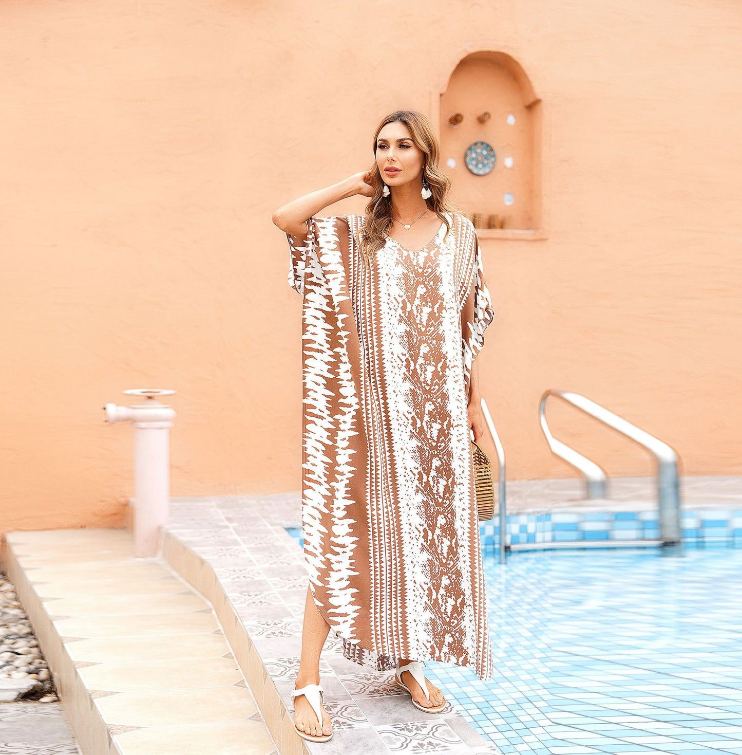 Women Summer Casual Plus Sizes Long Bikinis Cover Ups