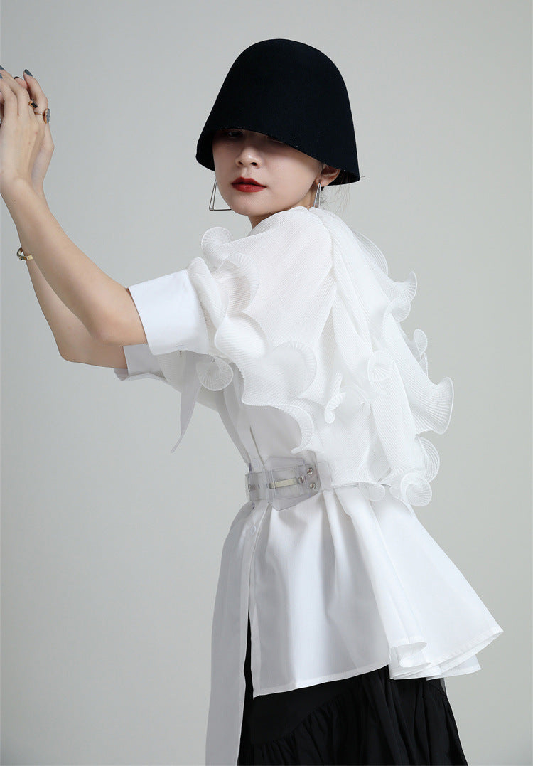 3D Designed Asymmetrical Summer Shirts Dresses