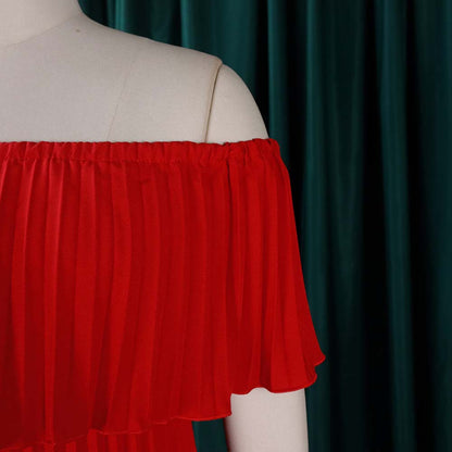 Summer Sexy Off The Shoulder Stapless Long Dresses