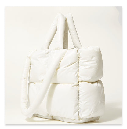 Fashion Down Women Handbags for Winter