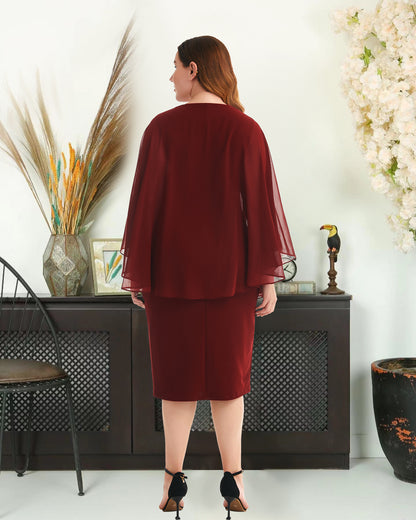 Summer Round Neck Plus Sizes Dresses