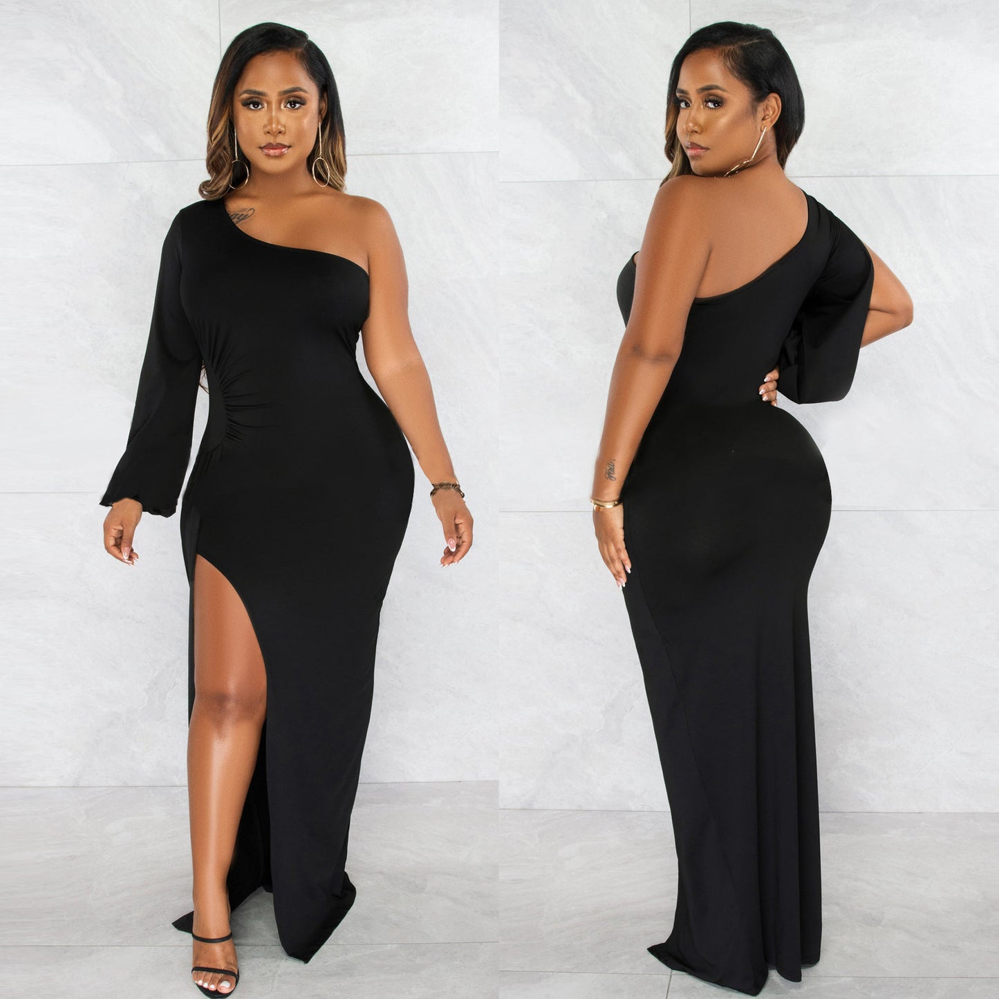 Classy One Shoulder Tight Dresses