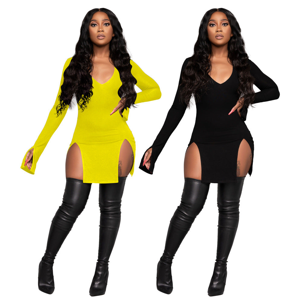 Sexy Long Sleeves Night Party Dresses