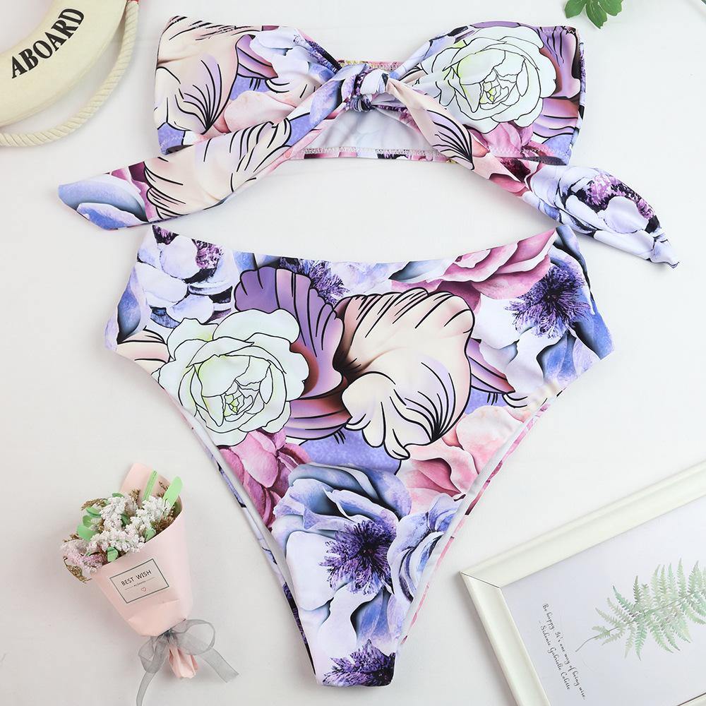 Women Summer Sexy High Waist Bangdage Bikini-STYLEGOING