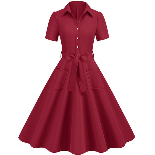 Elegant Short Sleeves Ball Dresses with Belt
