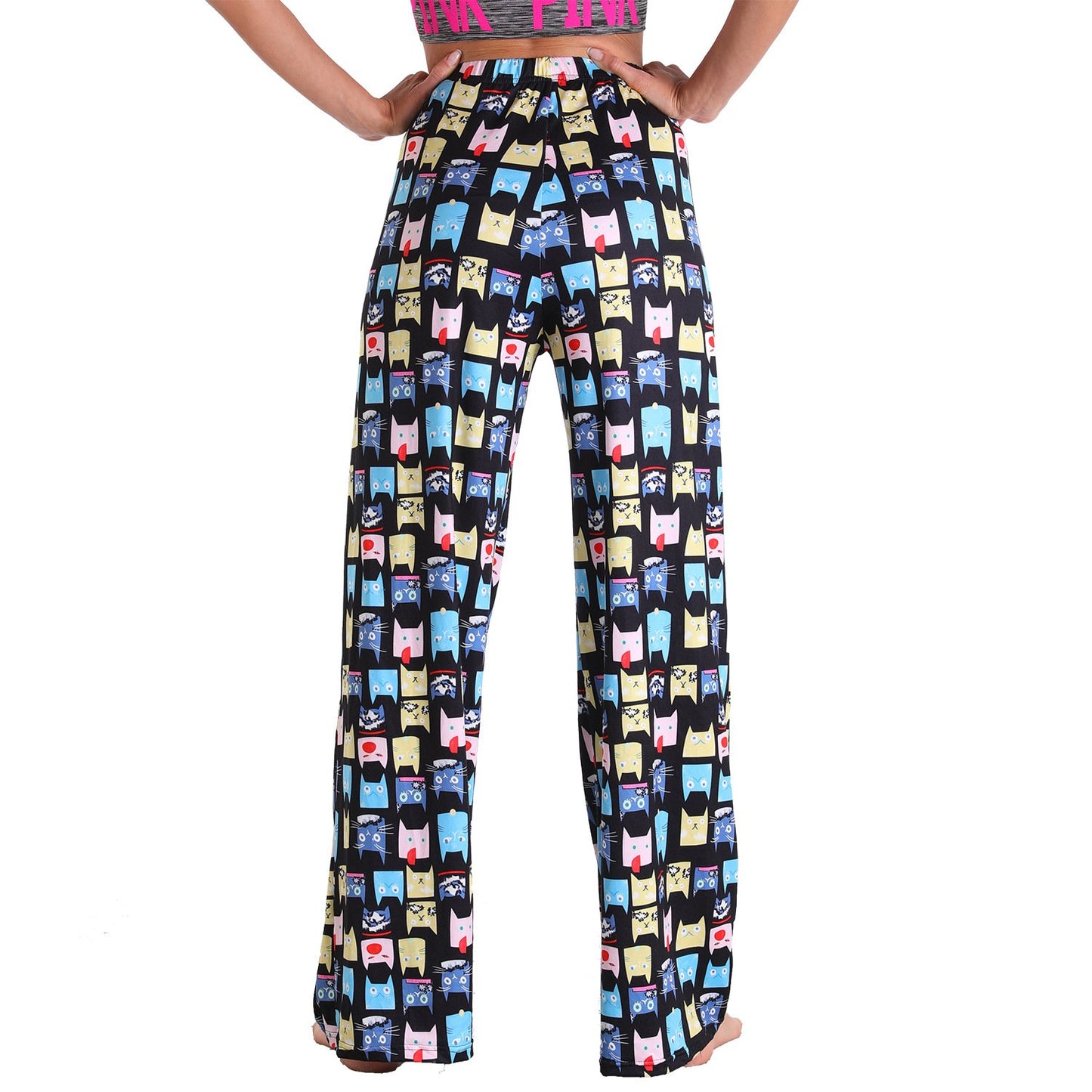 Leisure Women Comfortable Pants with Pocket