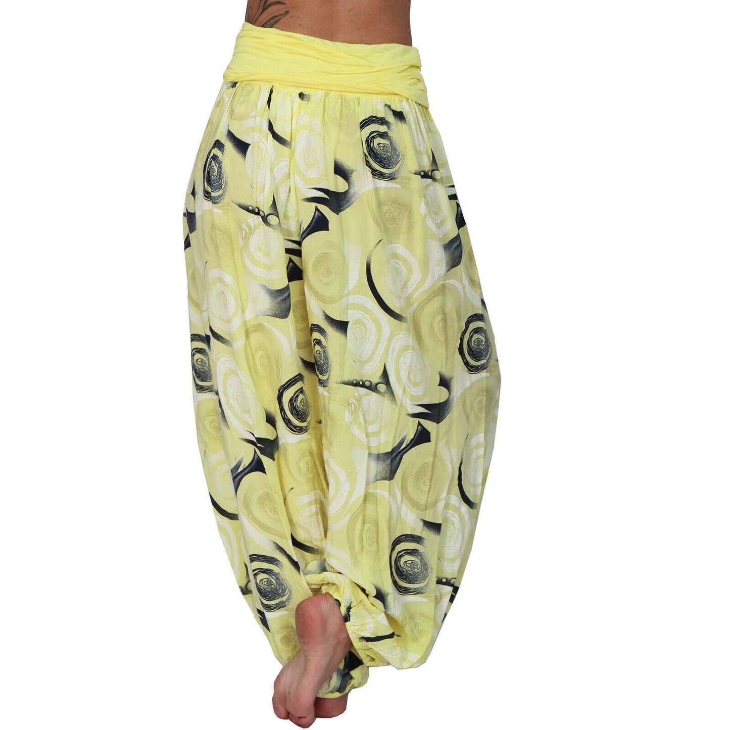 Casual Floral Print Women Harem Pants