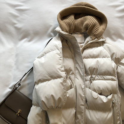 Winter Warm Long Cotton Overcoats for Women