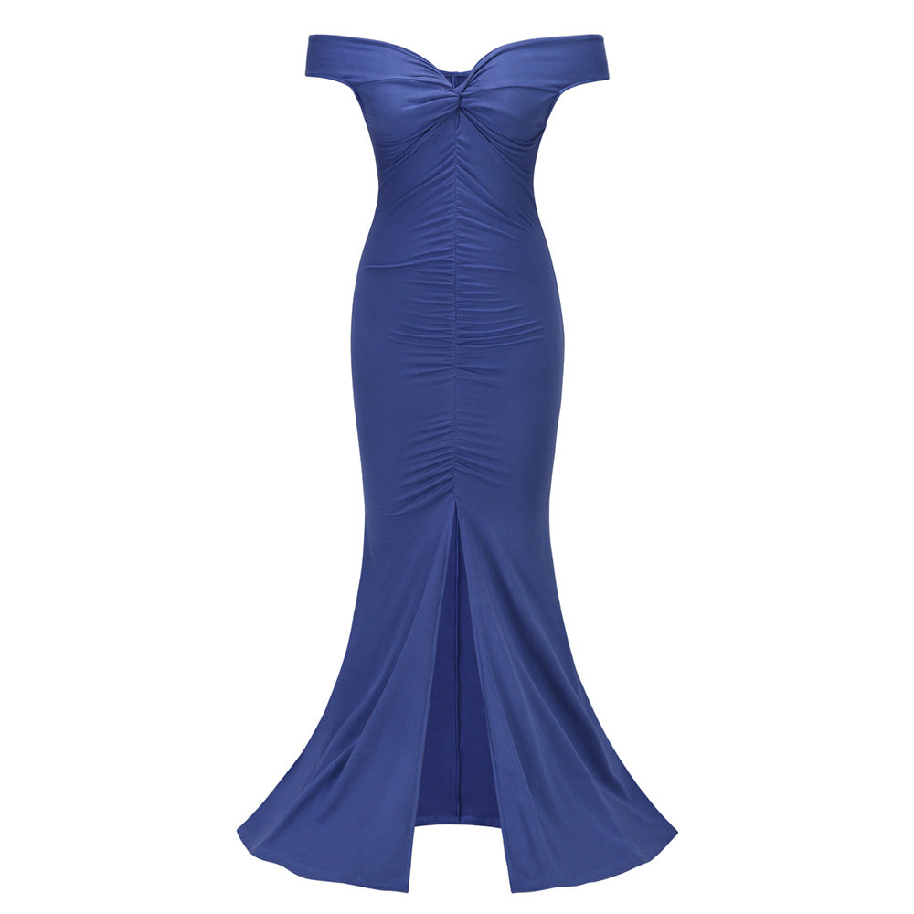 Sexy Backless Slim Women Evening Party Dresses
