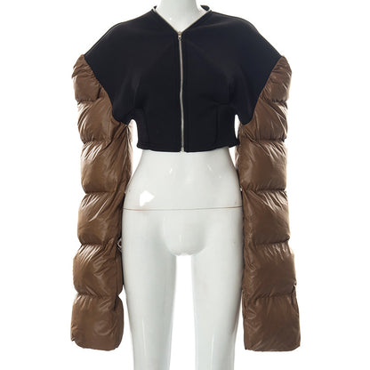 Designed Winter Cotton Short Overcoats Jacket for Women
