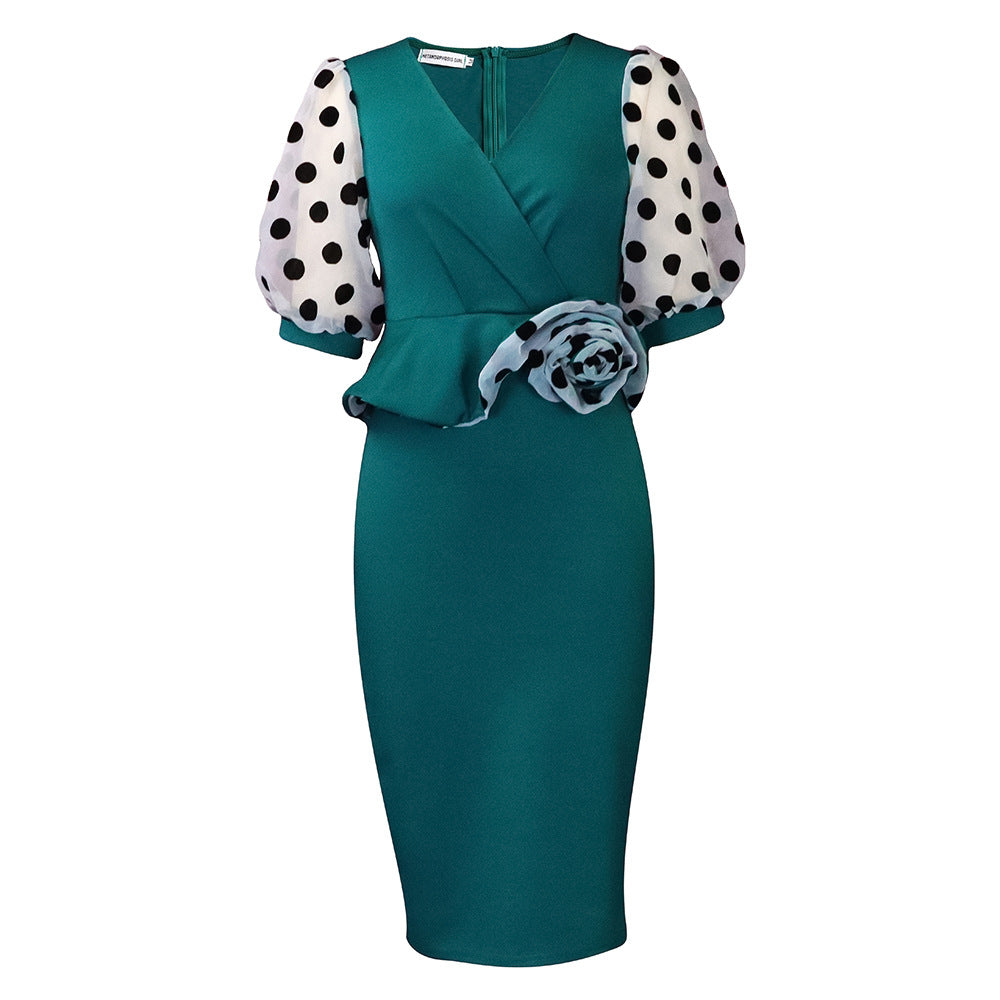 Fashion Polka Dot Tulle Women Dresses