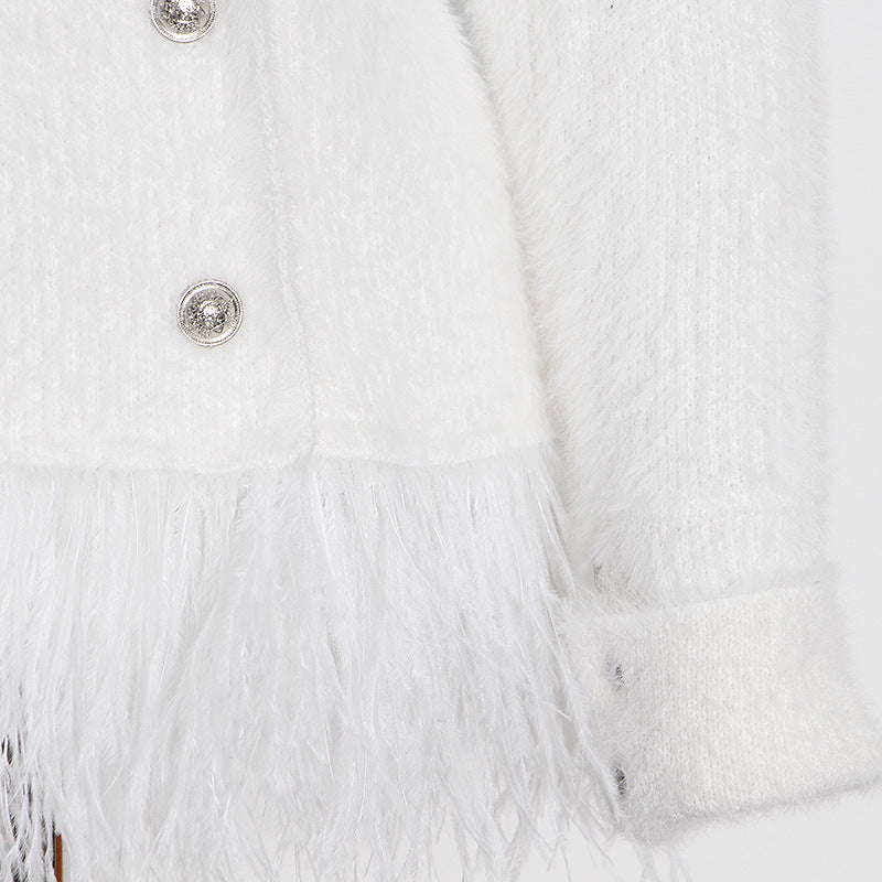 Designed Tassels Short Women Coats