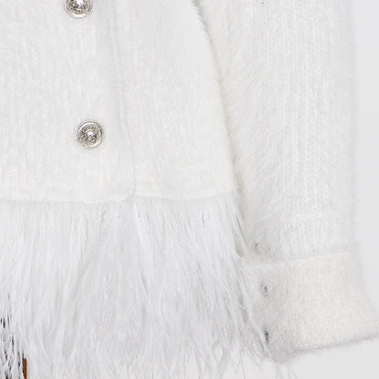 Designed Tassels Short Women Coats