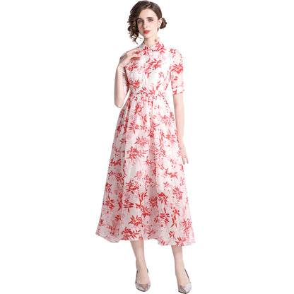 Elegant Chiffon Summer OL Women Dresses