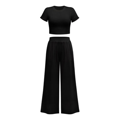 Sexy Summer Short T Shirts and Casual Pants Sets