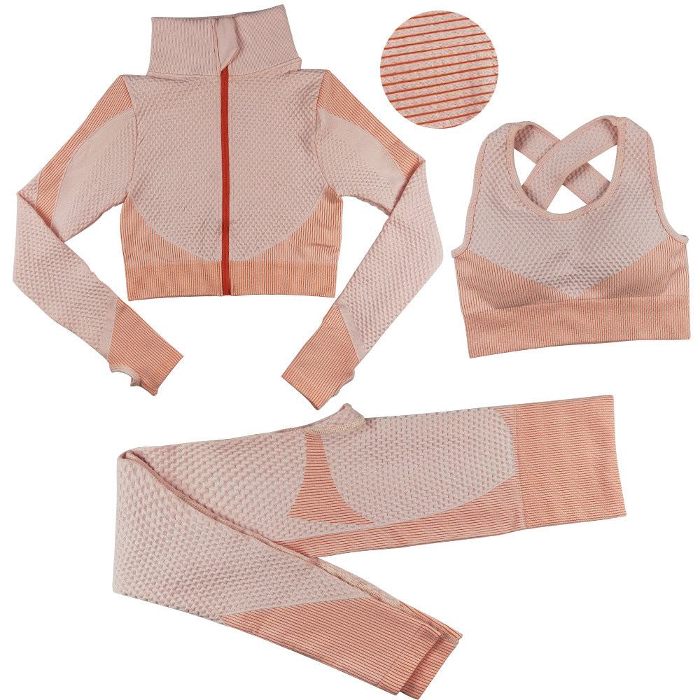Sexy Body Buidling Sporting 3pcs Suits for Women