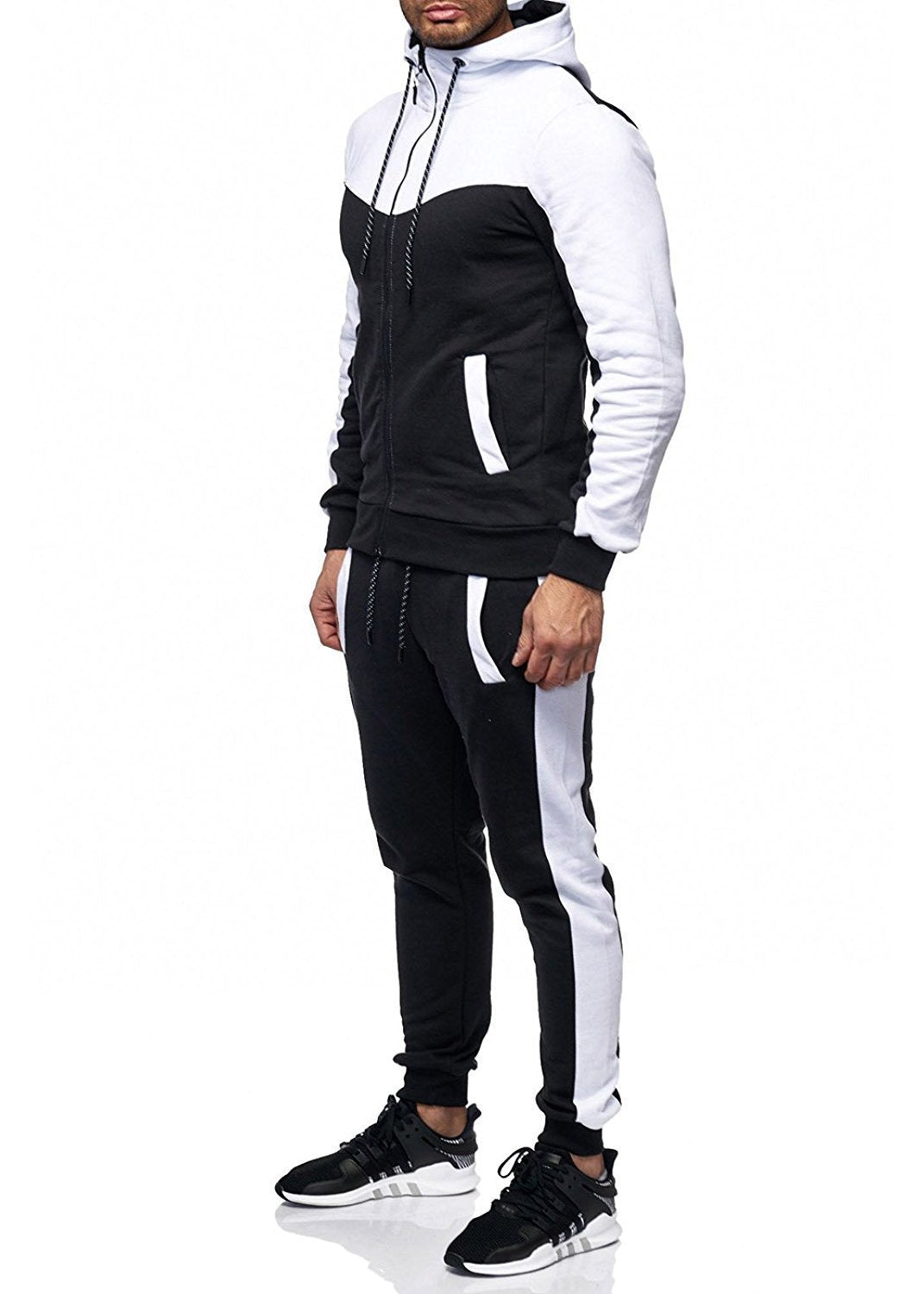 Casual Fall Men Hoody Sports Suits-STYLEGOING