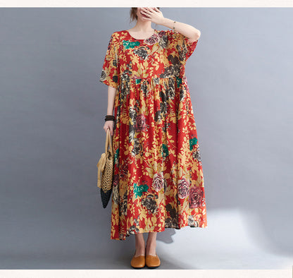 Vintage Linen Summer Long Dresses