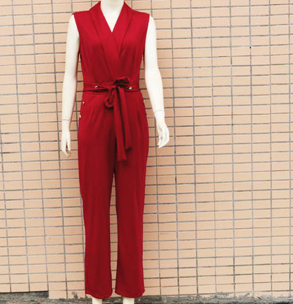 Sexy Sleeveless Office Lady Jumpsuits