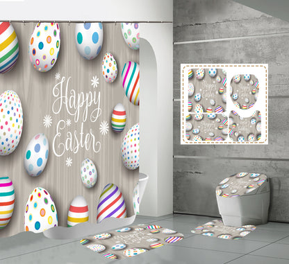 Happy Easter Day Shower Curtain Sets