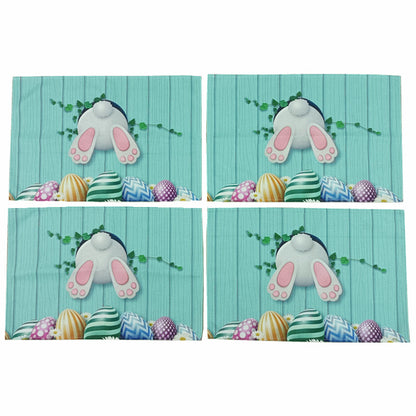 Happy Easter Day Rabbit Painted Eggs Coaster 10pcs/Set