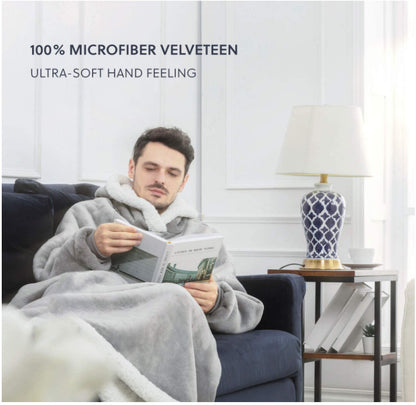 Witner Thick Warm Watching Tv Huggle Hoodies Sleepwear Throw Blanket