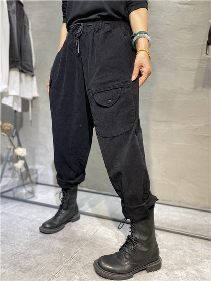 Casual Literary Fall Harem Long Pants