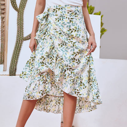 Sexy Summer Irregular Chiffon Skrts