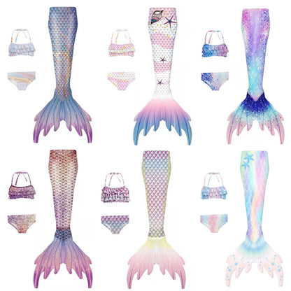 Gorgeous Three Pieces Mermaid Style Swimsuits