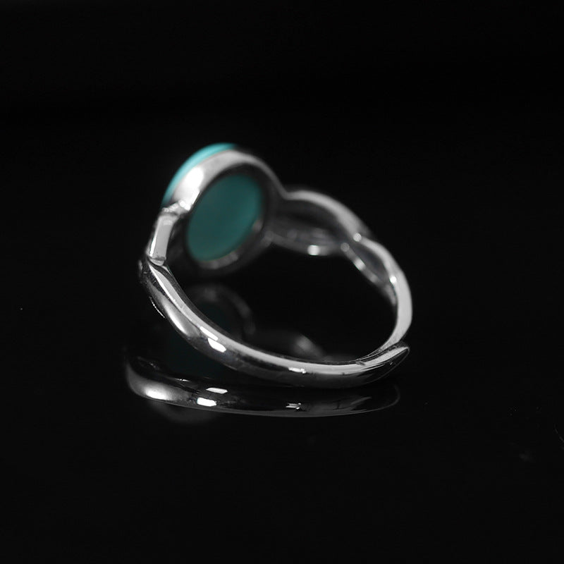 Antique Hollow Out Sterling Silver Rings for Women