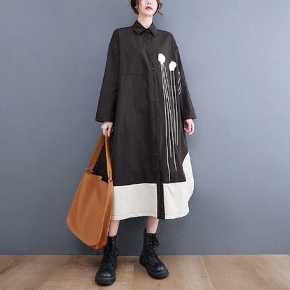 Elegant Long Sleeves Shirt Dresses for Women