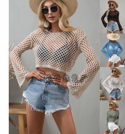 Sexy Knitting Hollow Out Knitting Sweaters