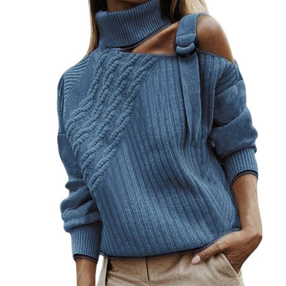 Casual Turtleneck Knitted Women Sweaters