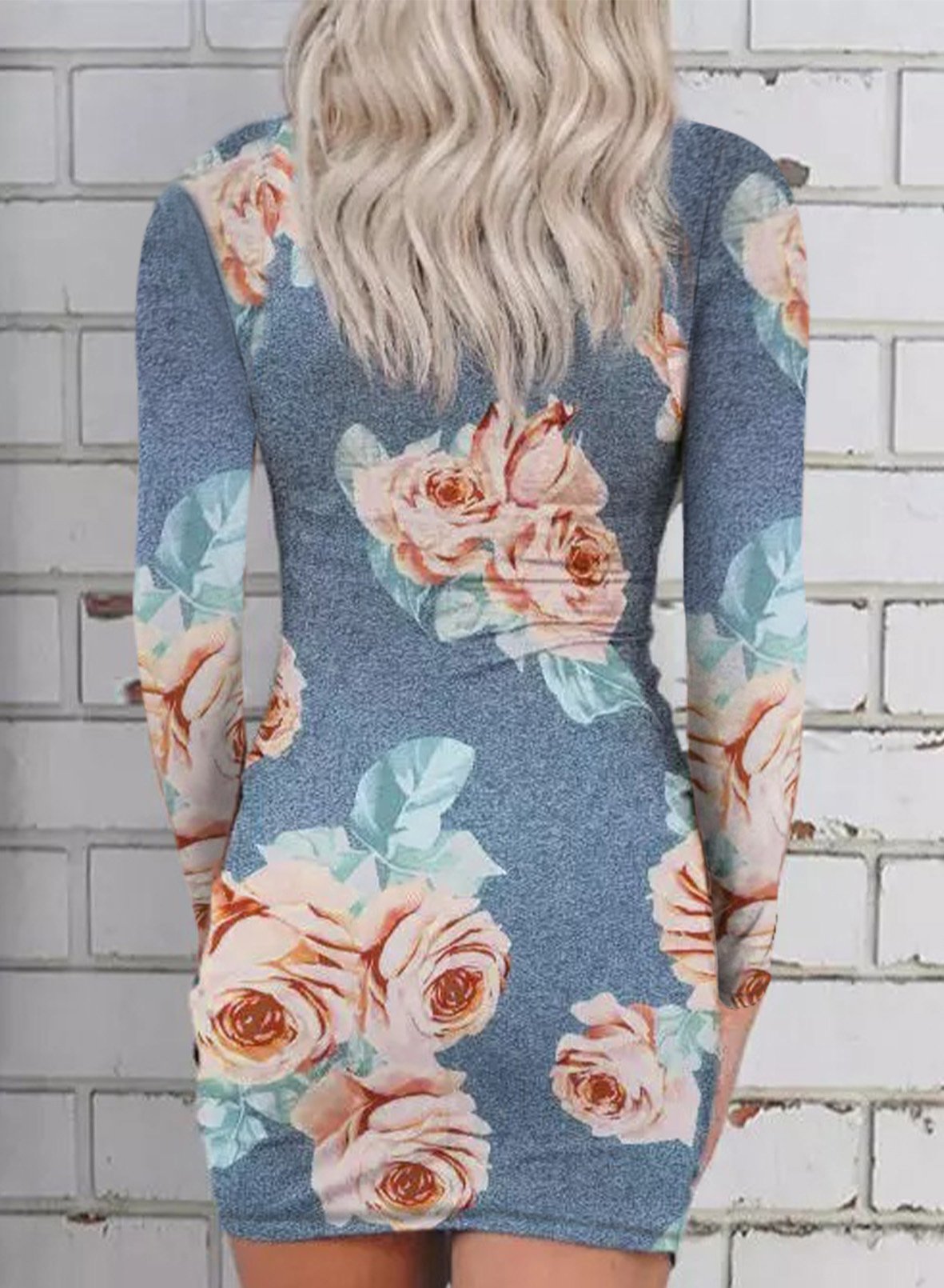 Long Sleeves Midriff Baring Sexy Bodycon Dresses-STYLEGOING