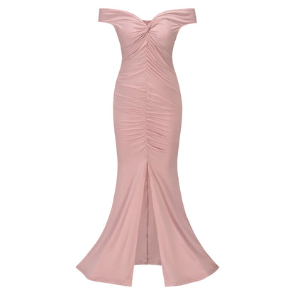 Sexy Backless Slim Women Evening Party Dresses