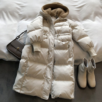 Winter Warm Long Cotton Overcoats for Women