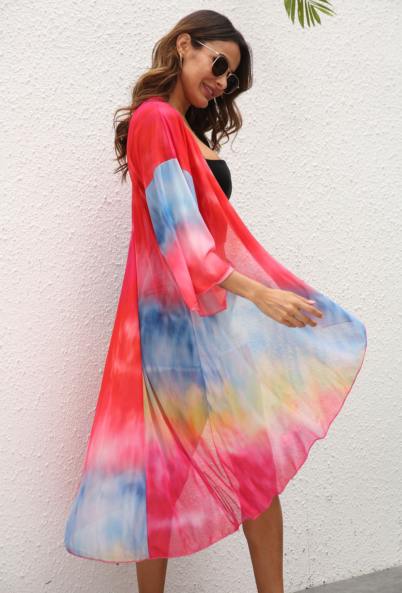 Casual Dyed Irregular Summer Beach Cover Ups