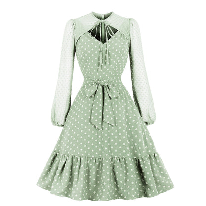Elegant Tulle Ruffled Long Sleeves Dresses