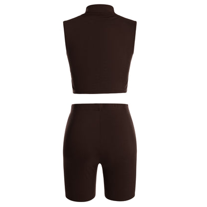 Sexy Two Pieces Short Sport Suits