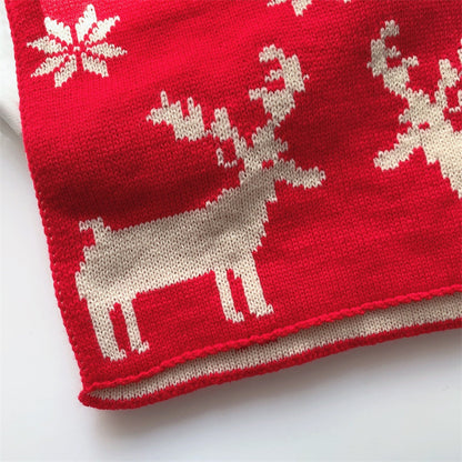 Lovely Warm Knitting Girl's Scarf for Christmas