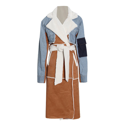 Fashion Sherpa Warm Long Overcoat for Women