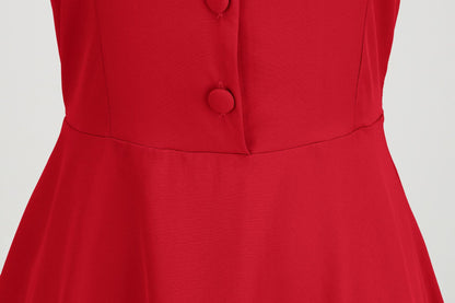 Vintage Short Sleeves A Line Dresses