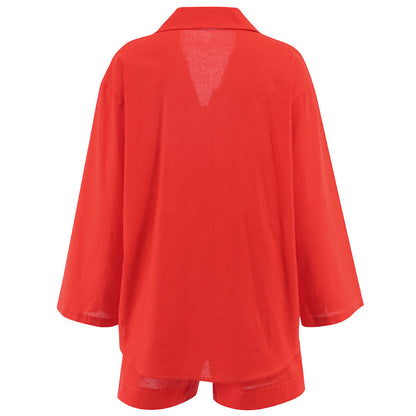 Casual Cotton Summer Women Out Suits