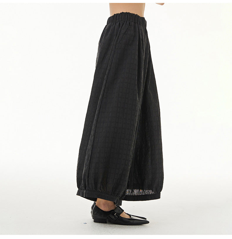 Vintage Designed Plus Sizes Summer Wide Legs Pants