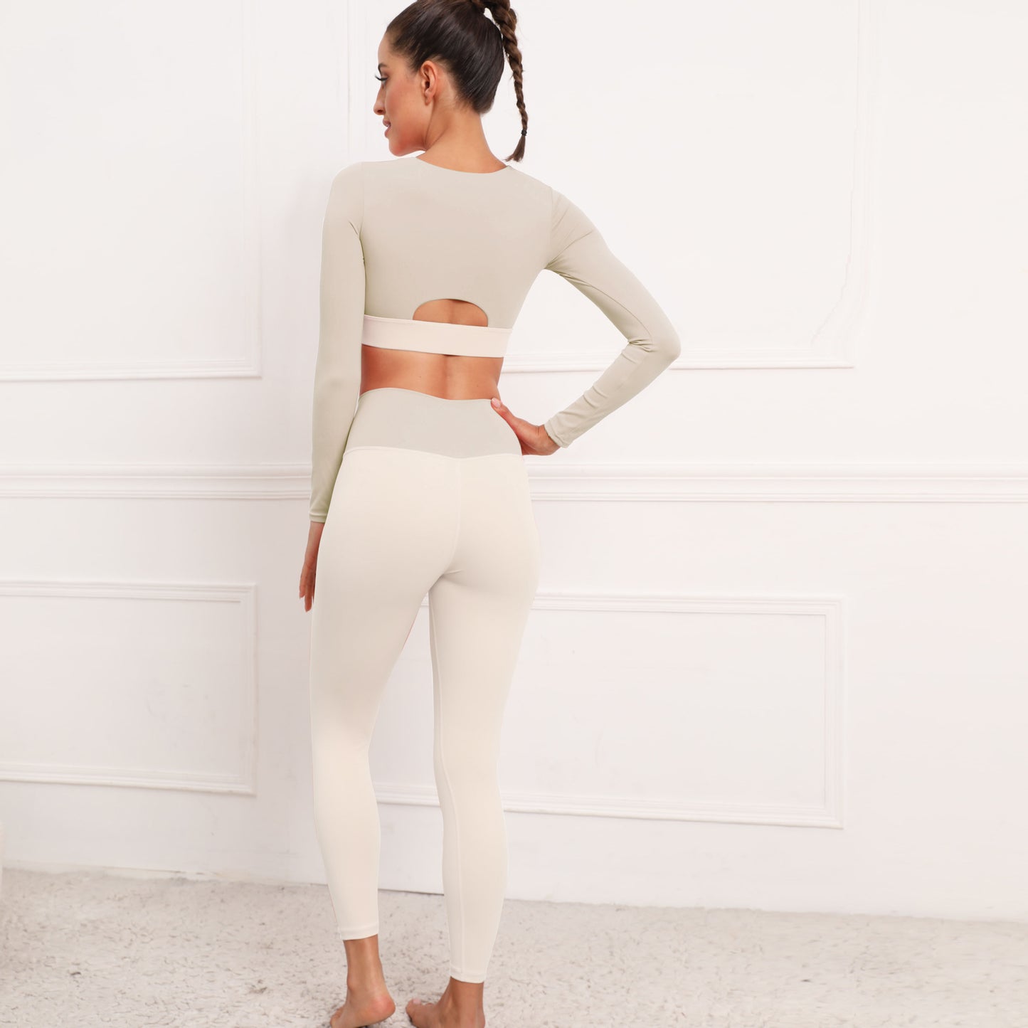 Long Sleeves Two Pieces Running Suits for Women