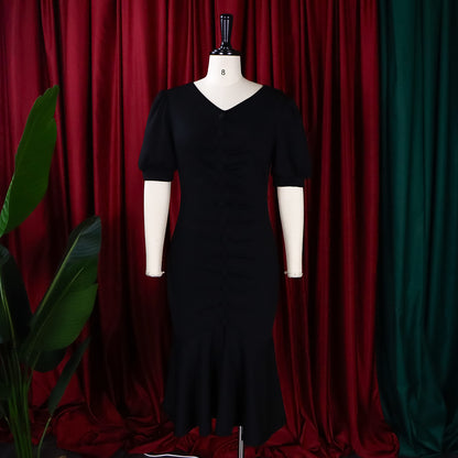 Elegant Office Lady Plus Size Dresses