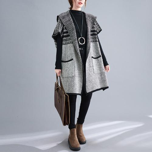 Women Knitting Cardigan Hoodies Sweaters