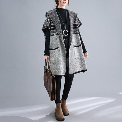 Women Knitting Cardigan Hoodies Sweaters