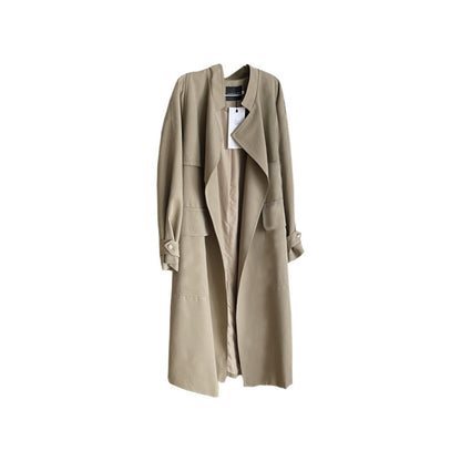 Casual Fashion Women Long Overcoats with Belt
