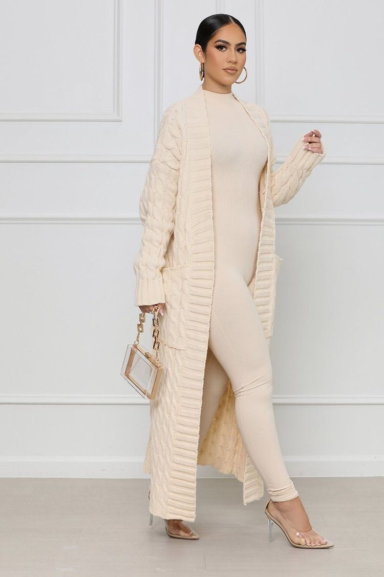 Casual Long Knitted Cardigan Overcoats for Women